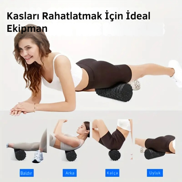 Pilates ve Yoga Masaj Silindiri (Foam Roller) – 45 cm