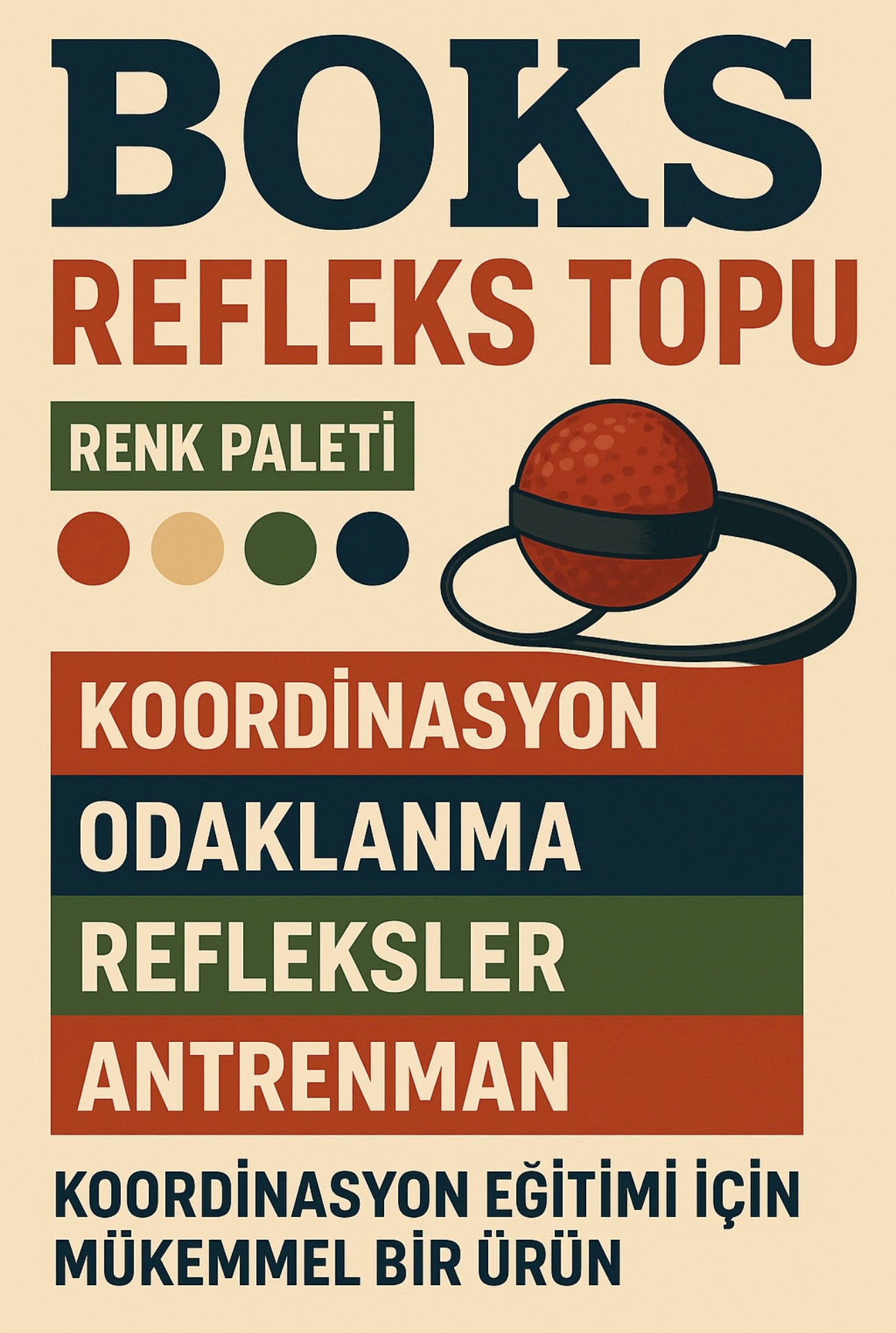 Boks Refleks Topu – Gelişmiş Koordinasyon ve Hız İçin