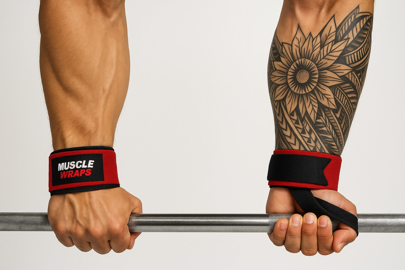 Ağırlık ve Fitness İçin Ayarlanabilir Bilek Sargısı (Wrist Wrap) – Siyah Kırmızı