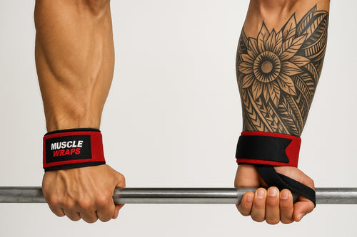 Ağırlık ve Fitness İçin Ayarlanabilir Bilek Sargısı (Wrist Wrap) – Siyah Kırmızı
